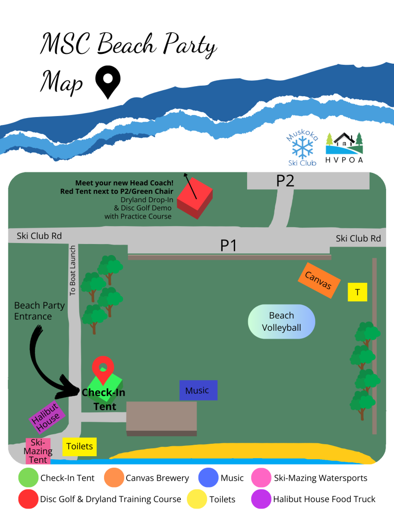 MSC Beach Party Map
